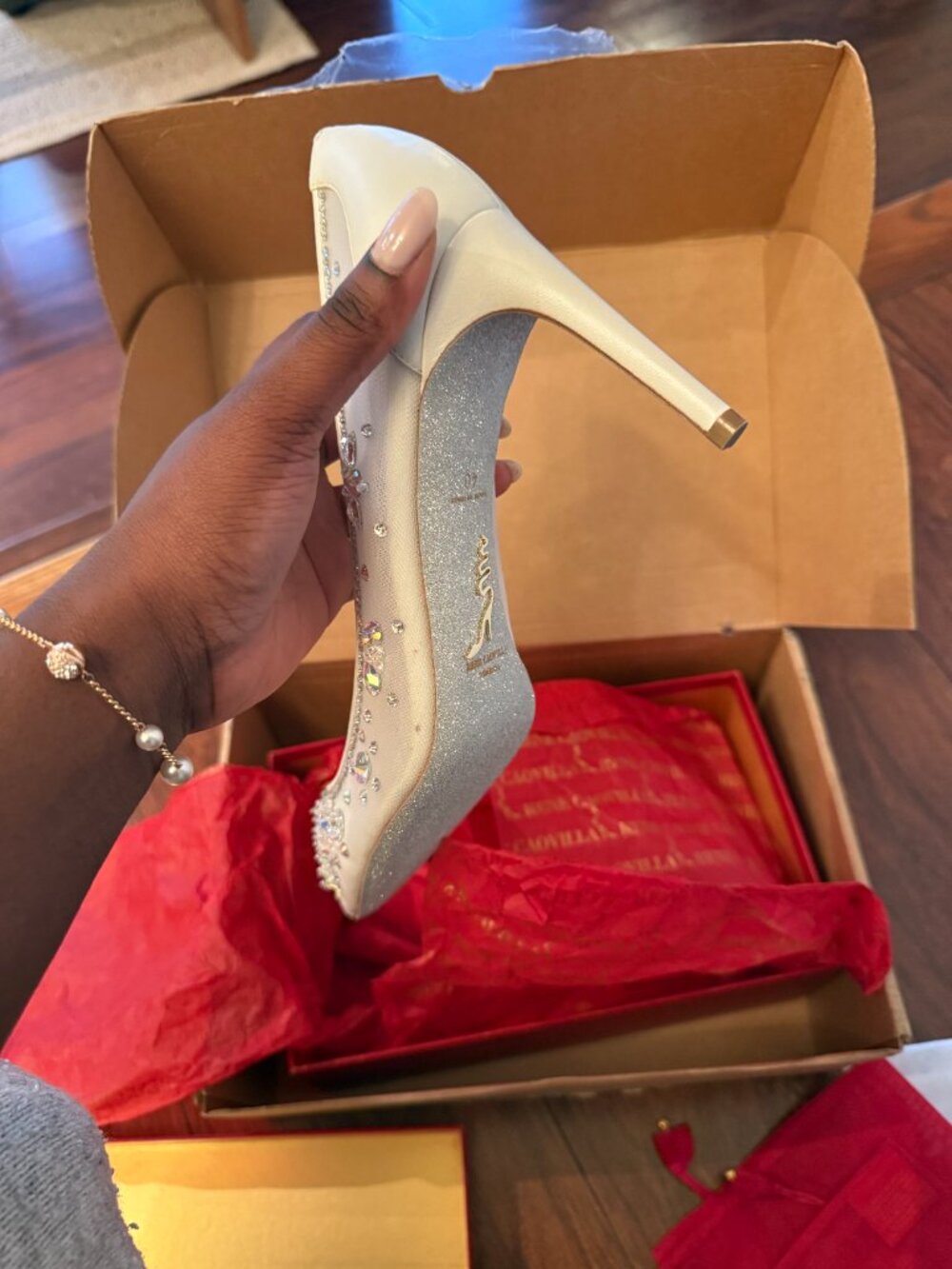 René Caovilla Cinderella Crystal Pumps (US 9) - Picture 8 of 8